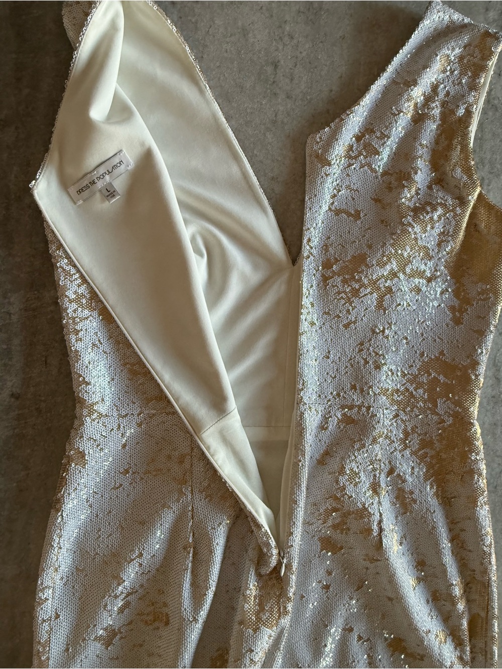Dress the Population Cody sequin bodycon dress - size large - Picture 10 of 12